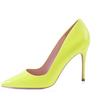 Classic Pointed Toe Yellow High Heel Pumps