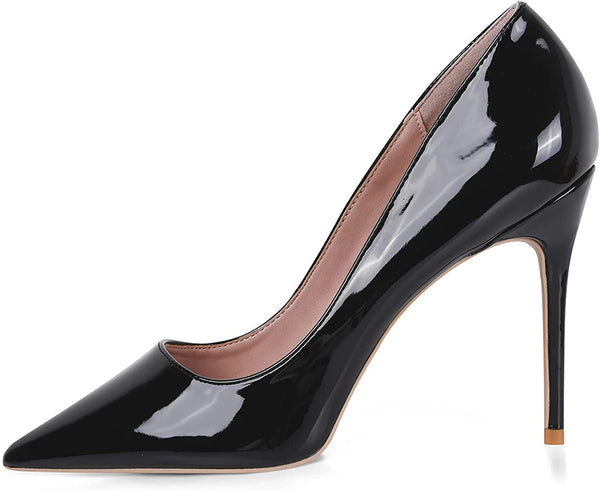 Classic Pointed Toe Metallic Pink High Heel Pumps