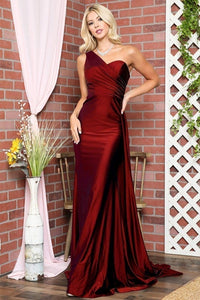 Gorgeous Red Asymmetric Stretchy Evening Gown