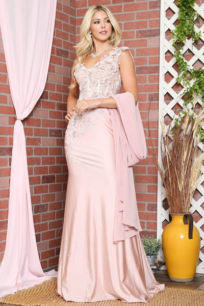 Elegant Off Shoulder Champagne Mermaid Gown