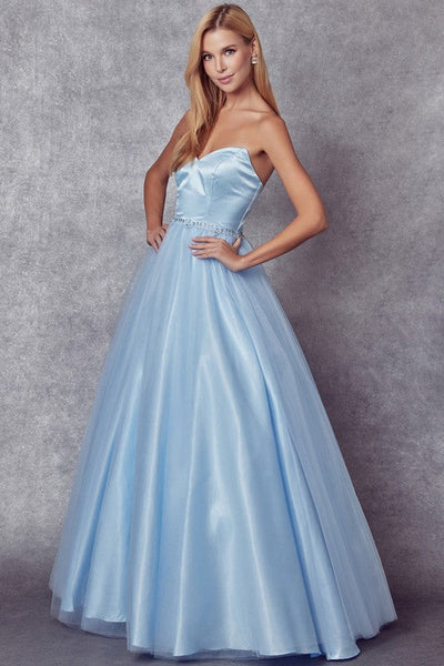 Ice Blue Sweetheart A Line Dress