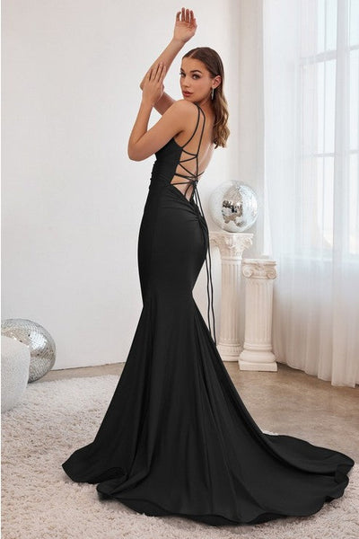 Fabulous Black Sleeveless Bodycon Elegant Mermaid Gown