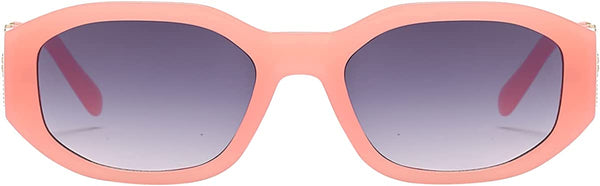 Luxury Pink Trendy UV Protection Irregular Sunglasses