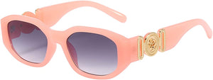 Luxury Pink Trendy UV Protection Irregular Sunglasses