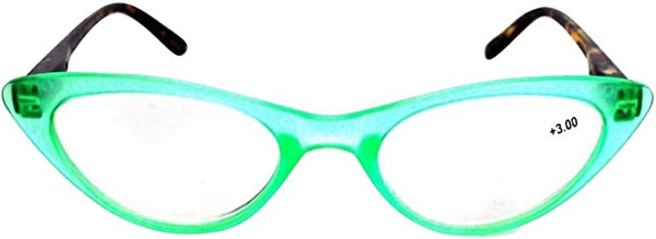 Pink Vintage Style Clear Cat Eye Reader Style Glasses