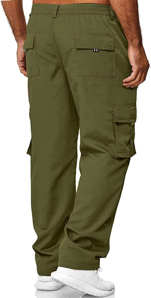 Men's Black Cargo Pocket Pants