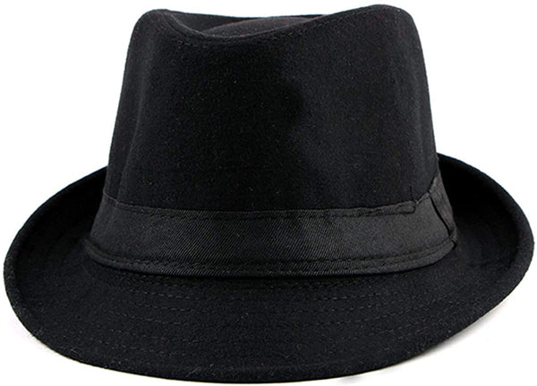 Harlingen Black Trilby Fedoras Panama Jazz Hat