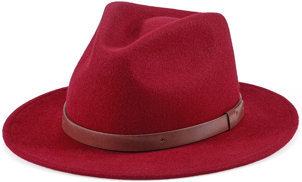 Australian Red Fedora Wool Classic Hat