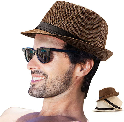 Brussels Trilby Fedora Hats, Pack of 3