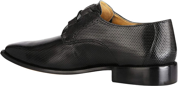 Black Formal Classic Tread Design Lace Up Shoes