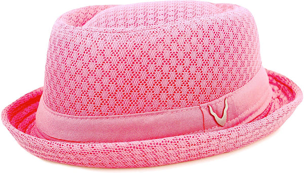 Rotterdam Pink Classic Soft Cool Pork Pie Hat