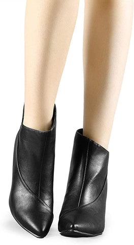 Modern Aella Black Low Wedge Ankle Boots