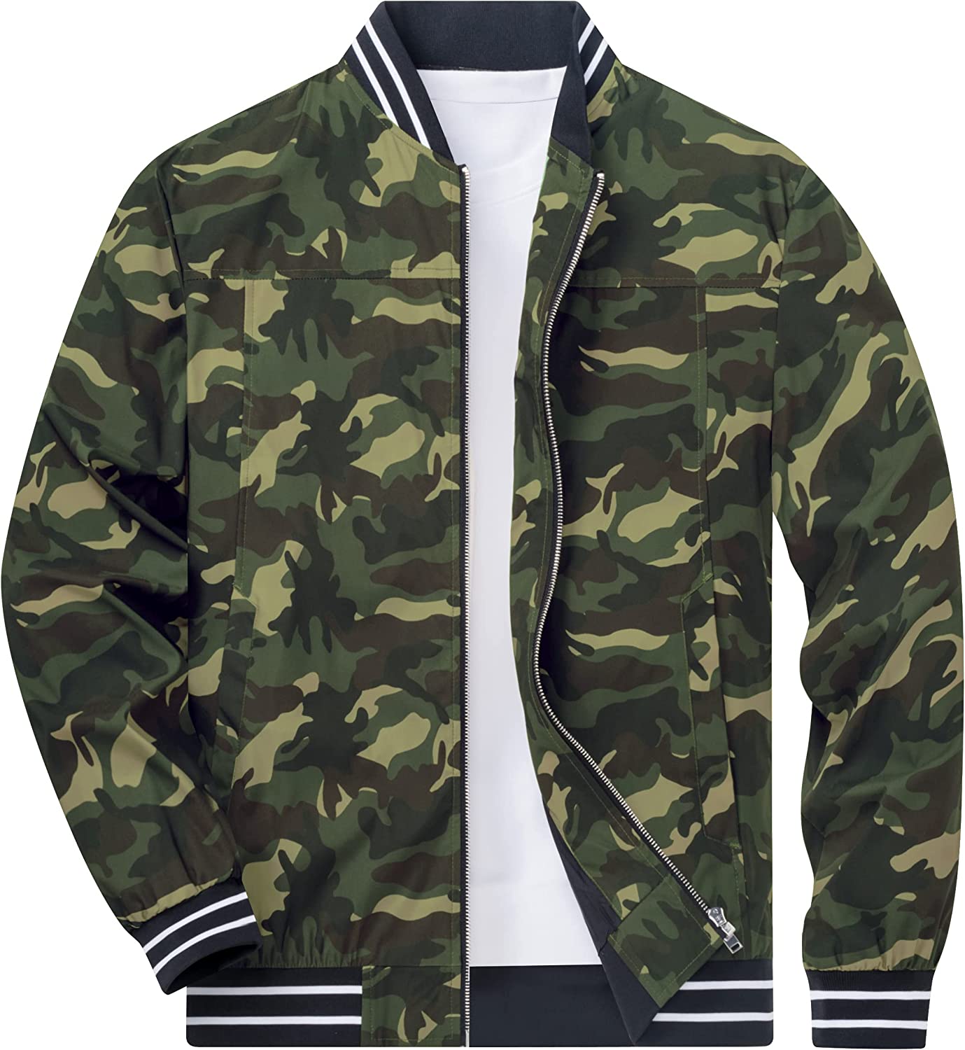 Camouflage Lightweight Windbreaker Men's Jacket