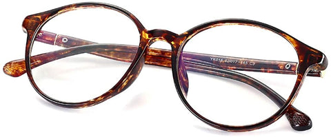 Vintage Tortoise Round Eyewear Fashion Fake Eye Glass