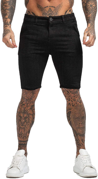 Men’s Stretch Chino Black Shorts