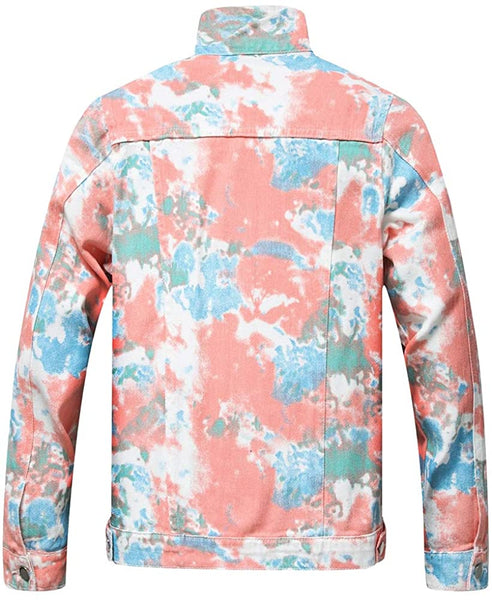 Men's Black Night Classic Ripped Slim Denim Jacket