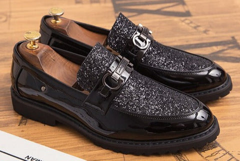 Jacob Casual Black Breathable Leather Loafer Shoes