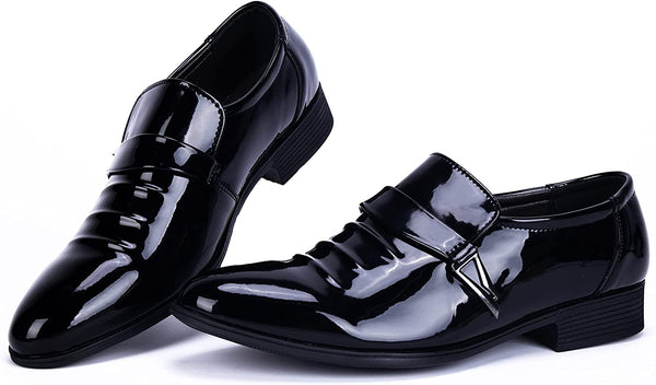 Patent Leather Black Oxford Dress Shoes