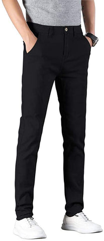 Men's Black Skinny Slim Fit Pants
