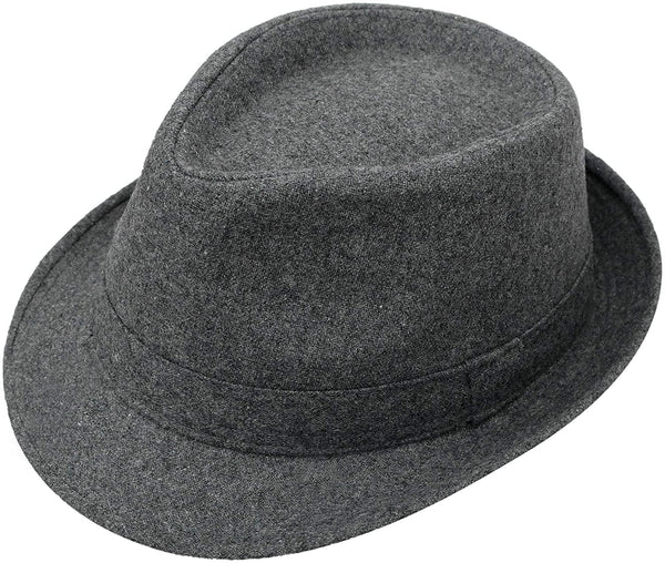 Voorst Charcoal Grey Timelessly Classic Manhattan Fedora Hat