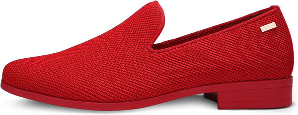 Modern Red Loafers Lightweight Tuxedo Shoes