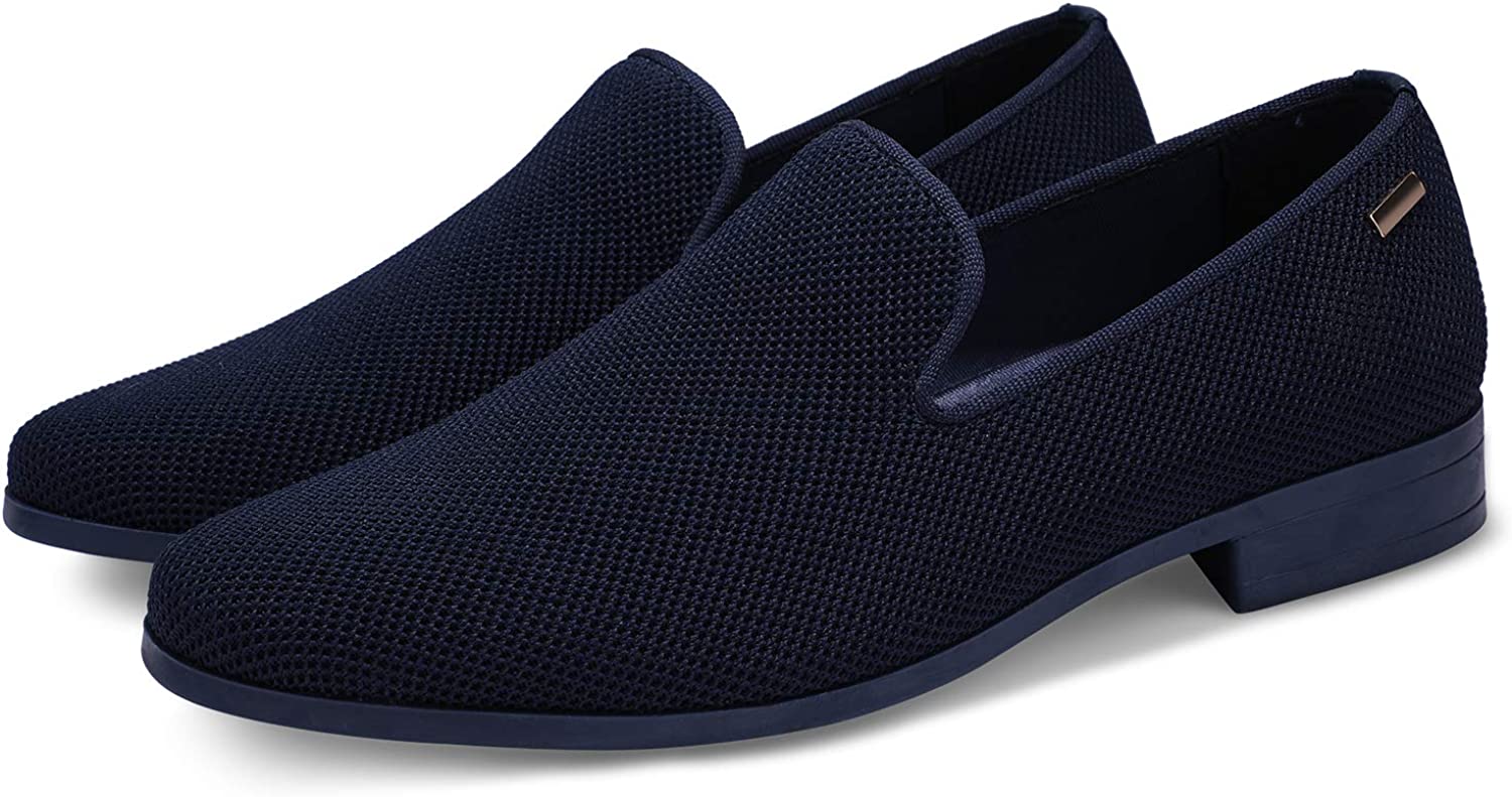 Modern Navy Loafers Lightweight Tuxedo Shoes