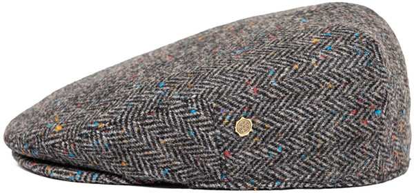 Men's Wool Grey Flat Ivy Newsboy Hat