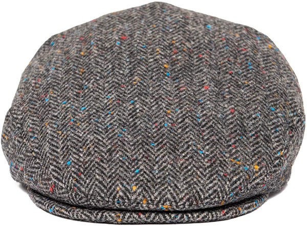 Men's Wool Grey Flat Ivy Newsboy Hat