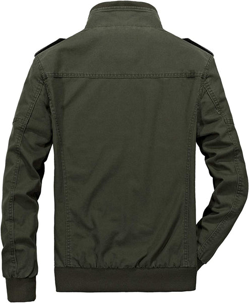 Alexander Black Stand Collar Lightweight Bomber Jacket