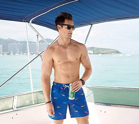 Men's Blue Shark Swim Shorts