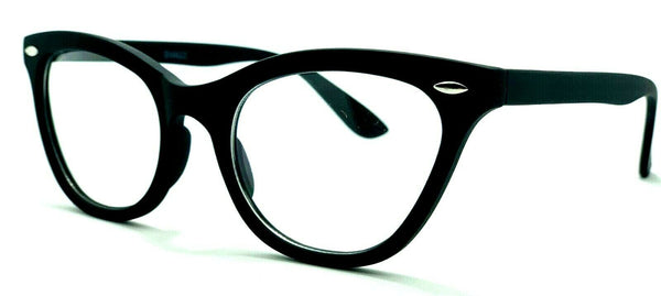 Intellectual Black Cat Eye Clear Glasses